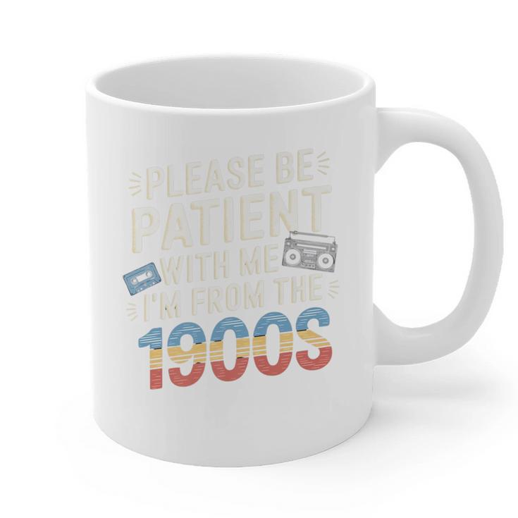 Please Be Patient With Me I'm From The 1900s Retro Tee Premium Graphic Print Coffee Mug