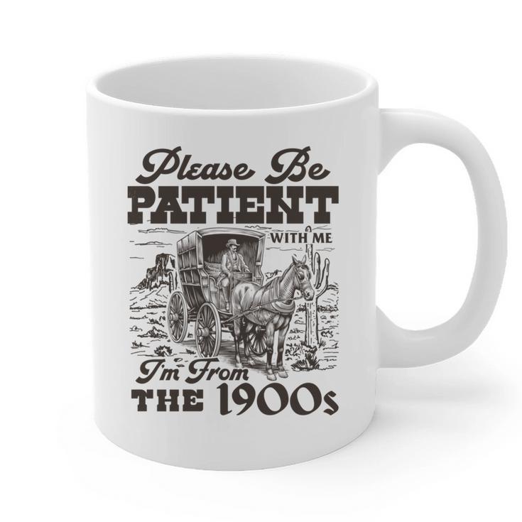 Please Be Patient I'm From The 1900s Retro Vintage Theme Graphic Print Coffee Mug