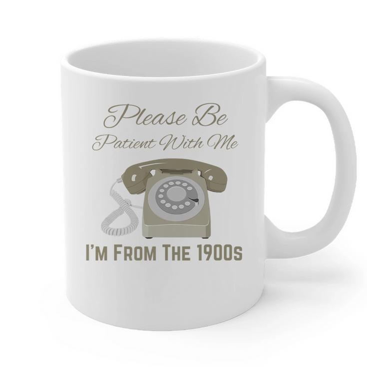 Please Be Patient With Me I'm From The 1900s Telephone Premium Graphic Print Coffee Mug