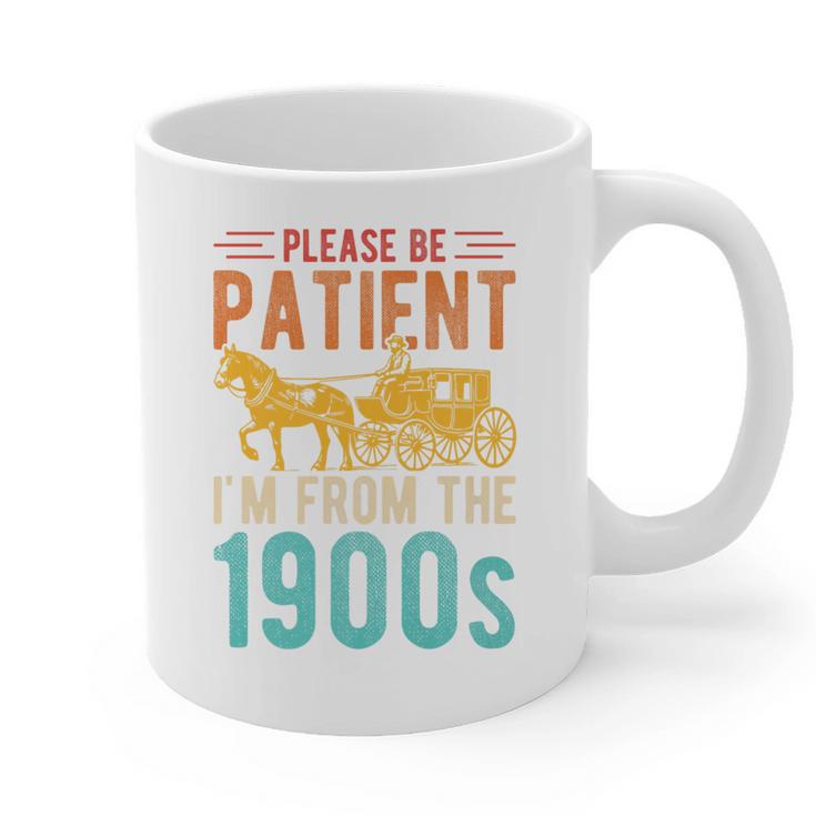 PLEASE BE PATIENT I'M FROM THE 1900s Vintage 1900s 90s Premium Graphic Print Coffee Mug