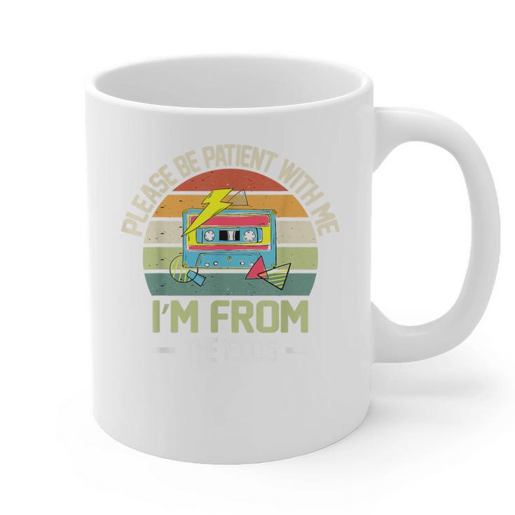 Please Be Patient With Me I'm From The 1900s Vintage Cassett Graphic Print Coffee Mug