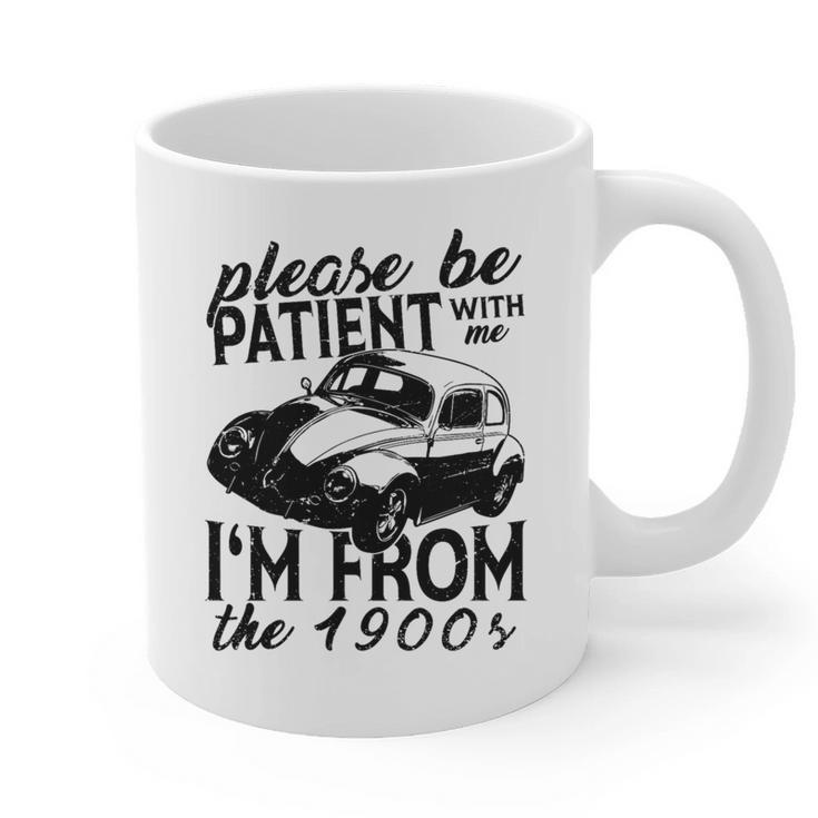 Please Be Patient With Me I'm From The 1900s Vintage Classic Premium Tri-Blend Graphic Print Coffee Mug