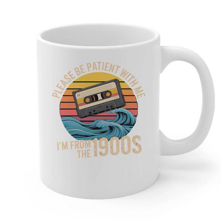 Please Be Patient With Me I'm From The 1900s Vintage Humor Premium Tri-Blend Graphic Print Coffee Mug