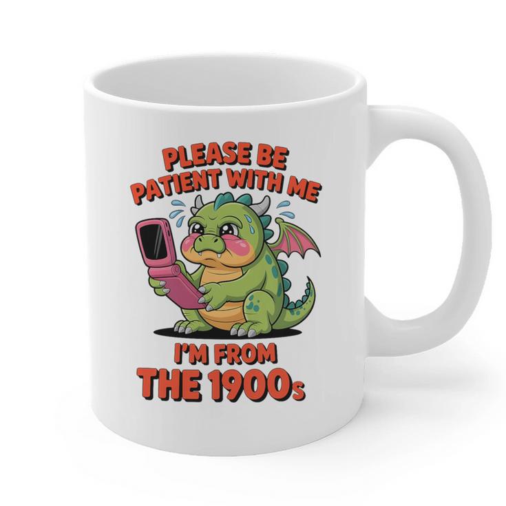 Please Be Patient I'm From The 1900s Vintage Men Women Premium Tri-Blend Graphic Print Coffee Mug