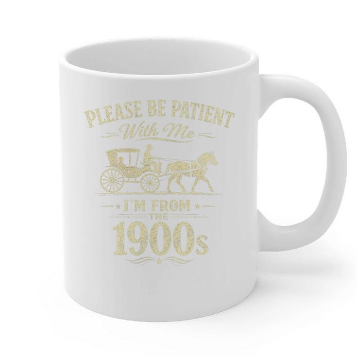 Please Be Patient With Me I'm From The 1900s Vintage Premium Tri-Blend Graphic Print Coffee Mug