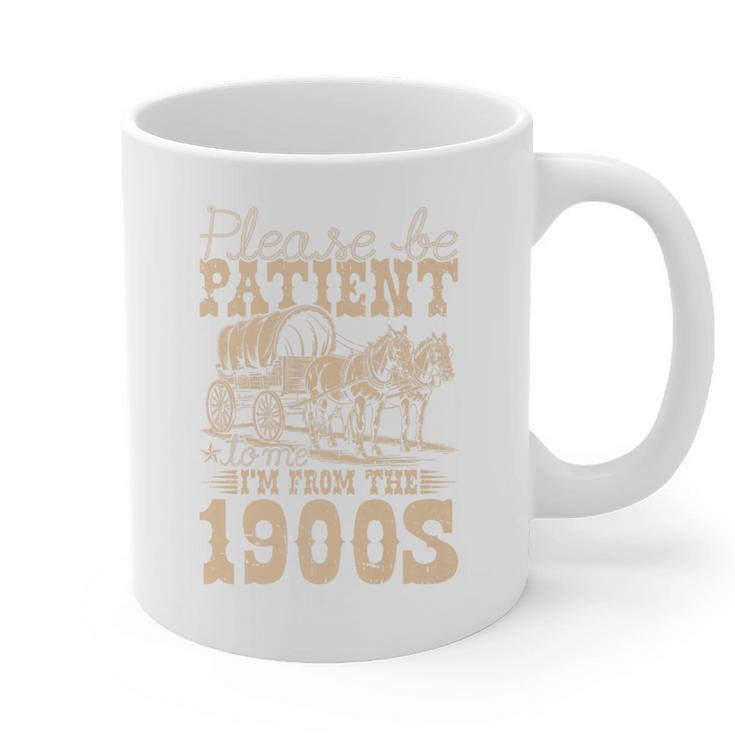 Please Be Patient To Me I'm From The 1900s Wild West Vintage Premium Graphic Print Coffee Mug