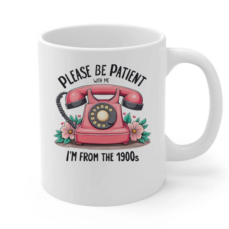 Please Be Patient With Me I'm From The 1900s Women Girl Premium Tri-Blend Graphic Print Coffee Mug