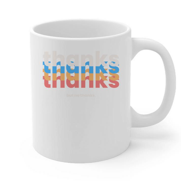 Polite Introvert Thanks But No Thanks Retro Graphic Graphic Print Coffee Mug