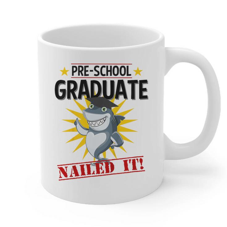 Pre K Nailed It Shirt 2019 Shark Graduation TShirt Graphic Print Coffee Mug