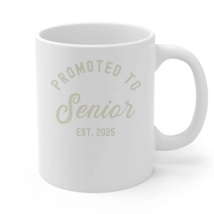 Promoted To Senior Est 2025 High School College Graduation Premium Graphic Print Coffee Mug