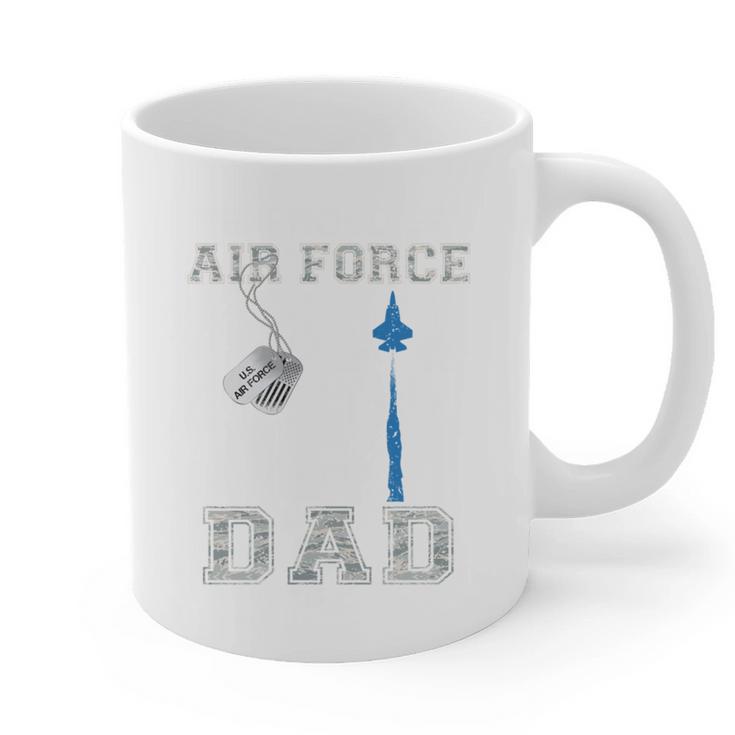 Proud Air Force Dad US Air Force Graduation Dad Graphic Print Coffee Mug