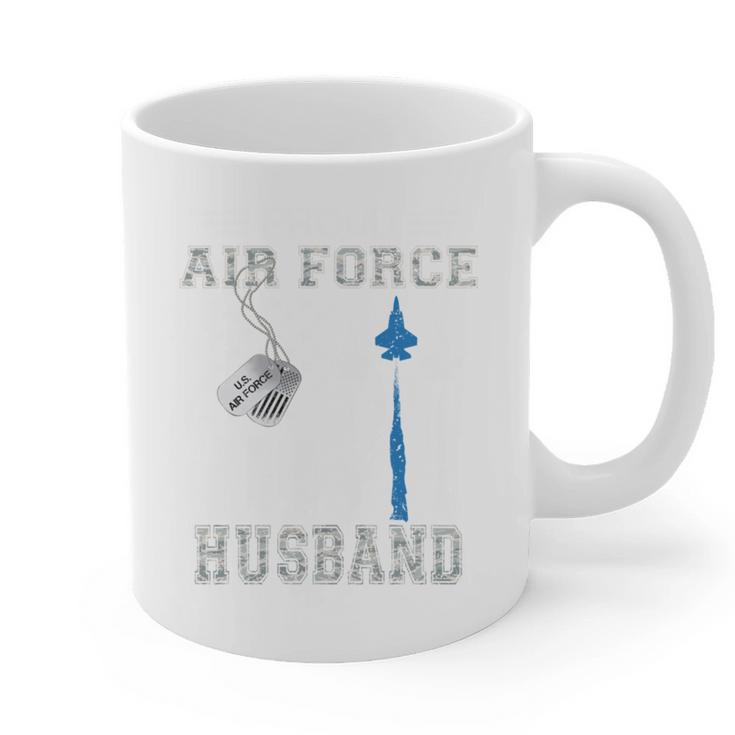 Proud Air Force Husband US Air Force Graduation Husband Graphic Print Coffee Mug