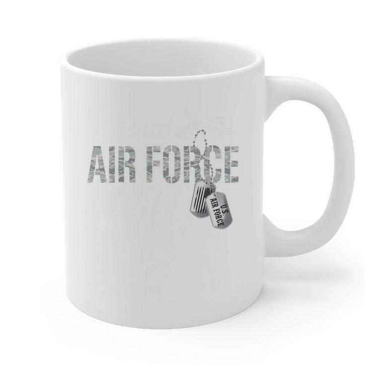Proud Air Force Wife Air Force Graduation USAF Wife Graphic Print Coffee Mug