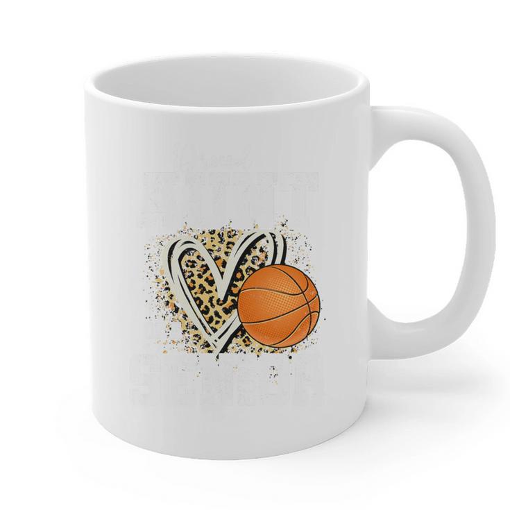 Proud Aunt Of A 2026 Senior Basketball Graduation Leopard Premium Tri-Blend Graphic Print Coffee Mug