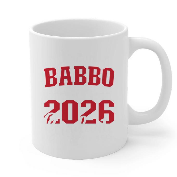 Proud Babbo Of a Class Of 2026 Graduate For Graduation Graphic Print Coffee Mug