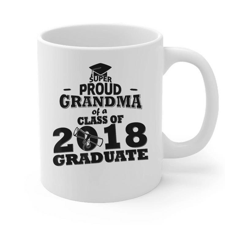 Proud Grandma Of A Class Of 2018 Tee Graduate Graduation Z1 Graphic Print Coffee Mug