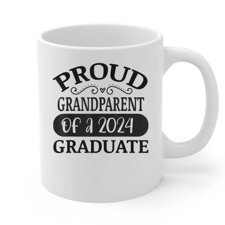 Proud Grandparent Of A Class Of 2024 Graduate Graduation Graphic Print Coffee Mug