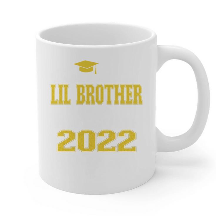 Proud Little Brother Of 2022 Graduate Class 2022 Graduation Graphic Print Coffee Mug