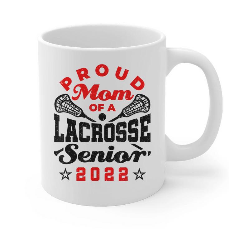 Proud Mom Of a Lacrosse Senior 2022 Graduation Graphic Print Coffee Mug