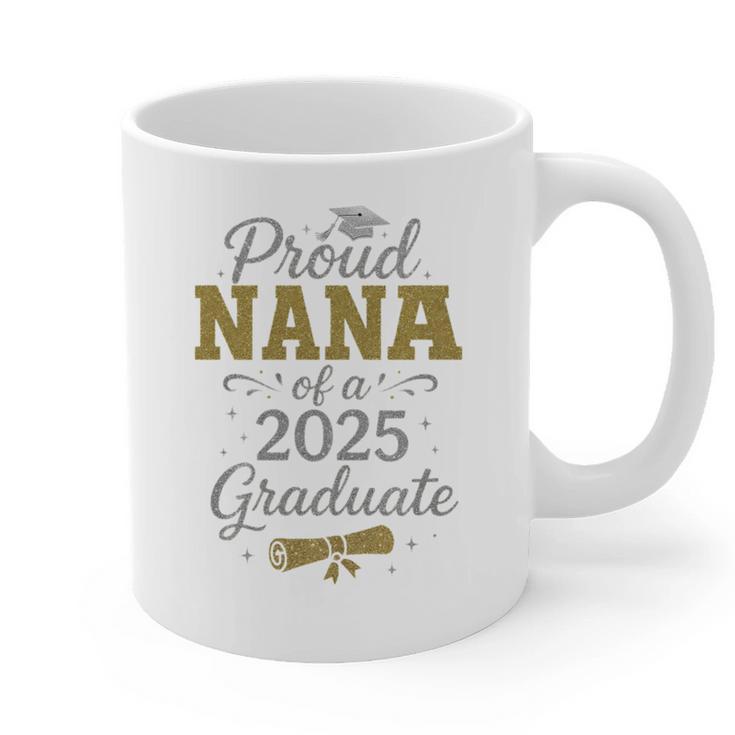 Proud Nana Of a 2025 Graduate Senior Graduation Women Premium Tri-Blend Graphic Print Coffee Mug