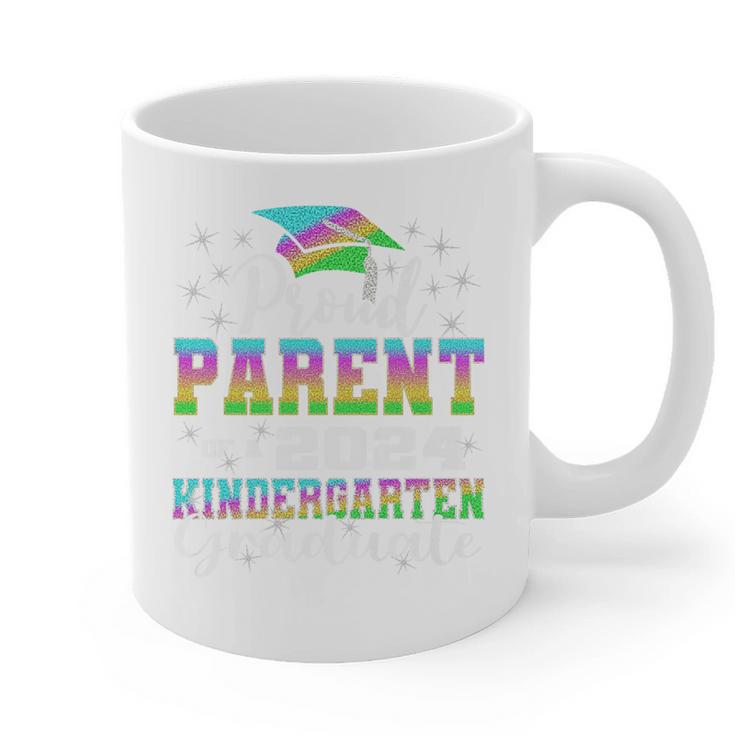 Proud Parent Of Kindergarten Graduate 2024 Graduation Parent Premium Graphic Print Coffee Mug