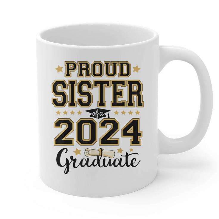Proud Sister Of A 2024 Graduate Senior Graduation Graphic Print Coffee Mug