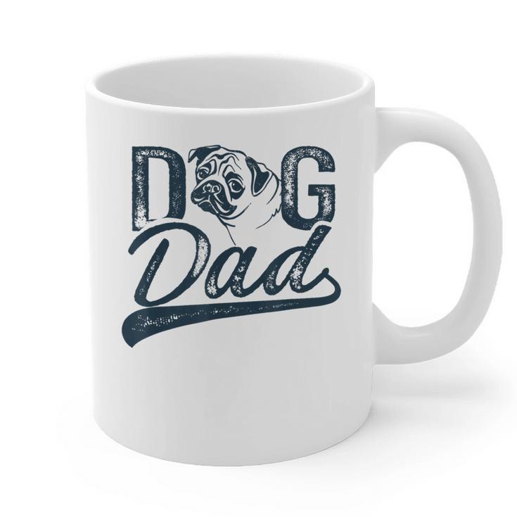 Pug Dog Dad Men Graphic Print Coffee Mug