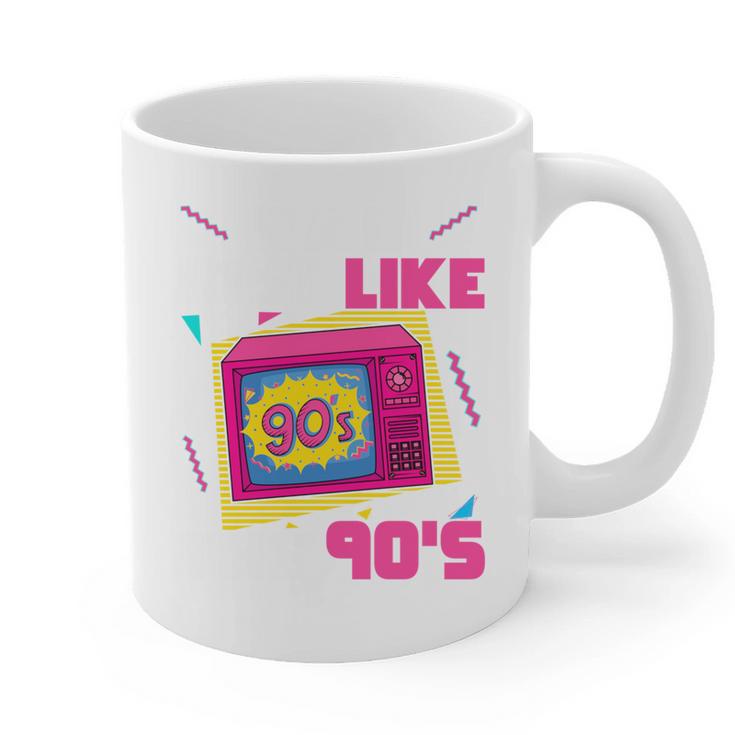 Rad Just Like The 90s 90s Aesthetic Nostalgia 1990s Retro Graphic Print Coffee Mug