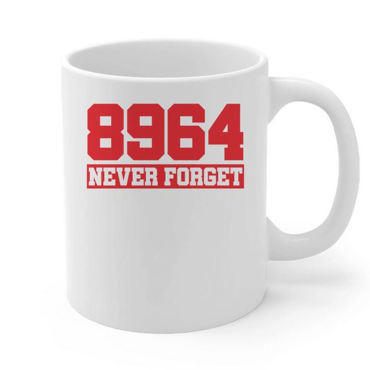 Red 8964 Never Forget Memory Self-Defense Protection Graphic Print Coffee Mug