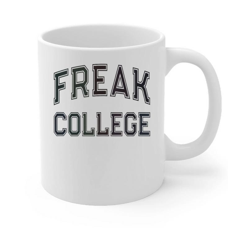 Retro Anti Social FREAK COLLEGE Introvert Stay Away From Me Graphic Print Coffee Mug