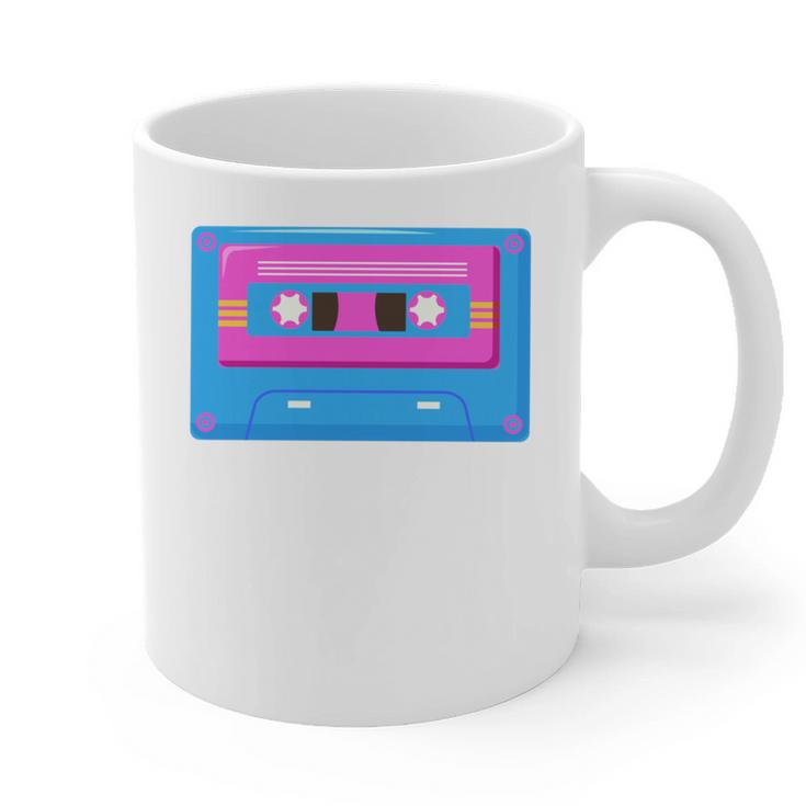 Retro Cassette Tape Tee 90s Nostalgia Aesthetic Graphic Print Coffee Mug