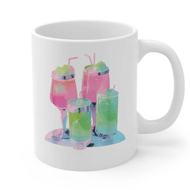 Retro Soft Drinks 80s 90s Nostalgia Cute Anime Aesthetic Tee Graphic Print Coffee Mug