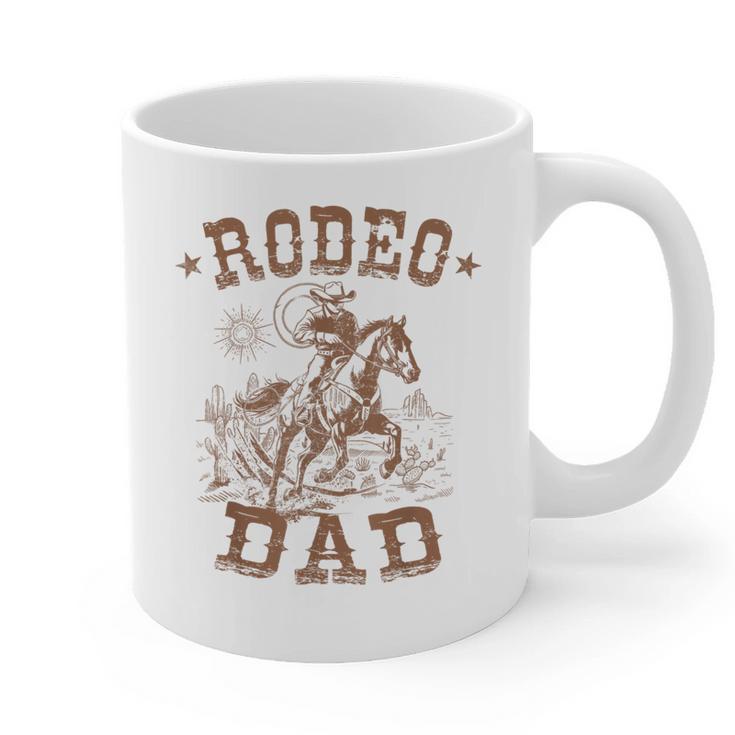 Rodeo Dad Western Cowboy Daddy Family Matching Father's Day Graphic Print Coffee Mug