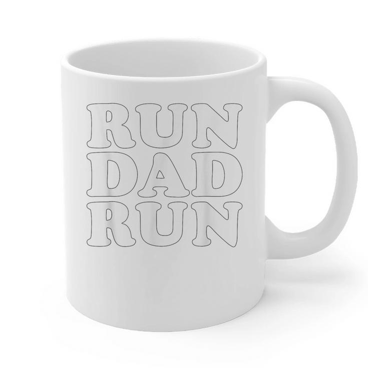 Run Dad Run Marathon Running Spectator Shirt T-Shirt Graphic Print Coffee Mug