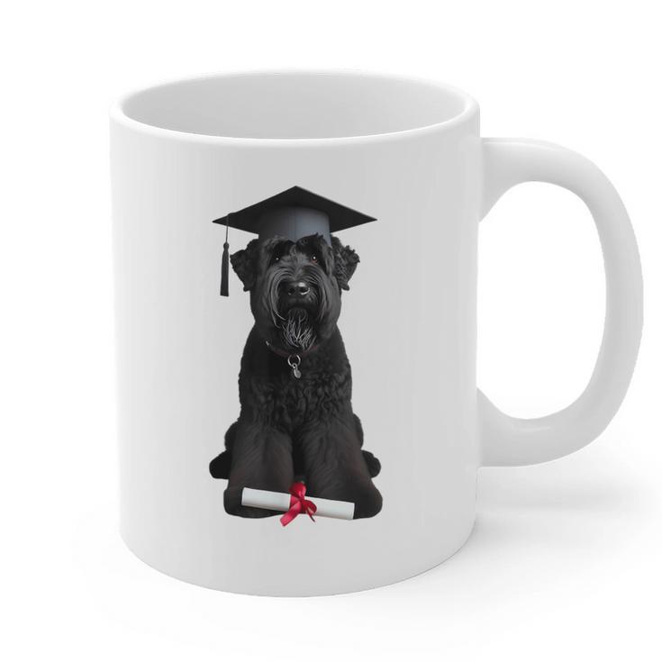 Russian Terrier Dog Graduation Cap Graduate Owner Grad Graphic Print Coffee Mug