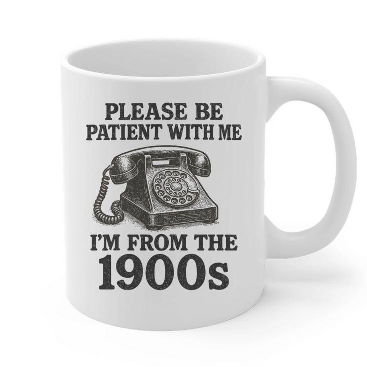 Sarcastic Please Be Patient I'm From The 1900s Premium Tri-Blend Graphic Print Coffee Mug