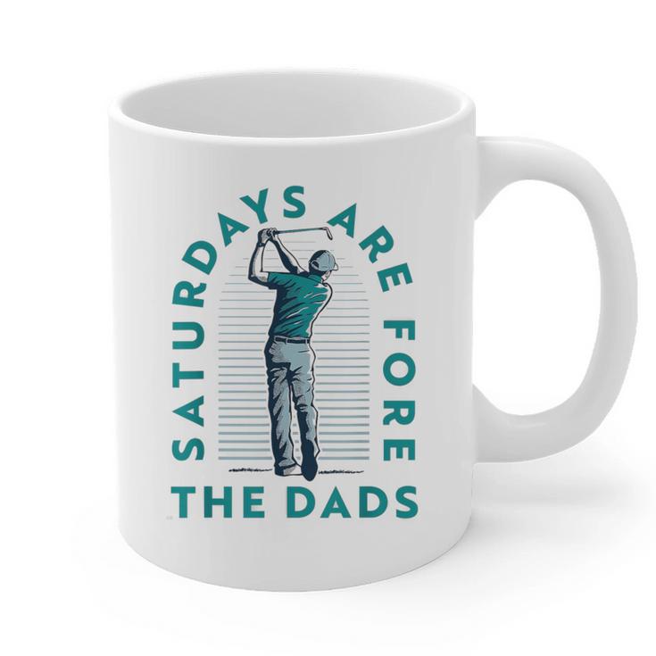 Saturdays For Dads Golfer Father's Day Graphic Print Coffee Mug