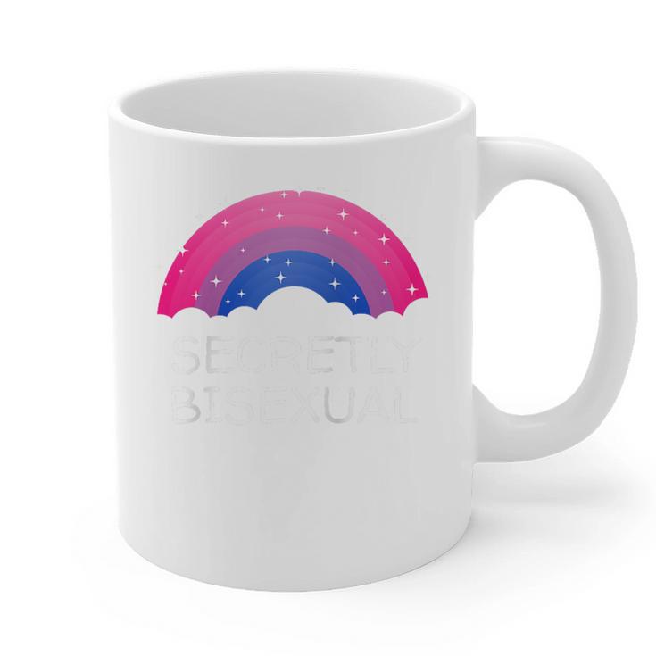 Secretly Bisexual Bi Introvert Bi Pride Antisocial LGBTQ Raglan Baseball Tee Graphic Print Coffee Mug