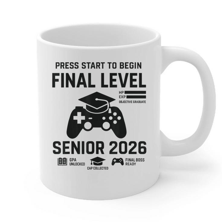 Senior 2026 Final Level Gamer Graduation 2026 Graphic Print Coffee Mug