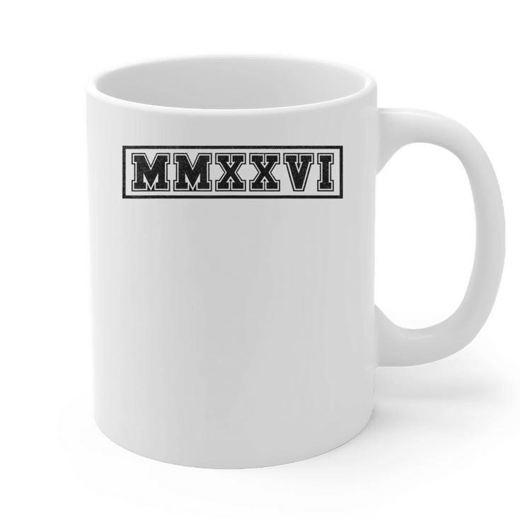 Senior 2026 MMXXVI Graduate Class Of 2026 Graduation Graphic Print Coffee Mug
