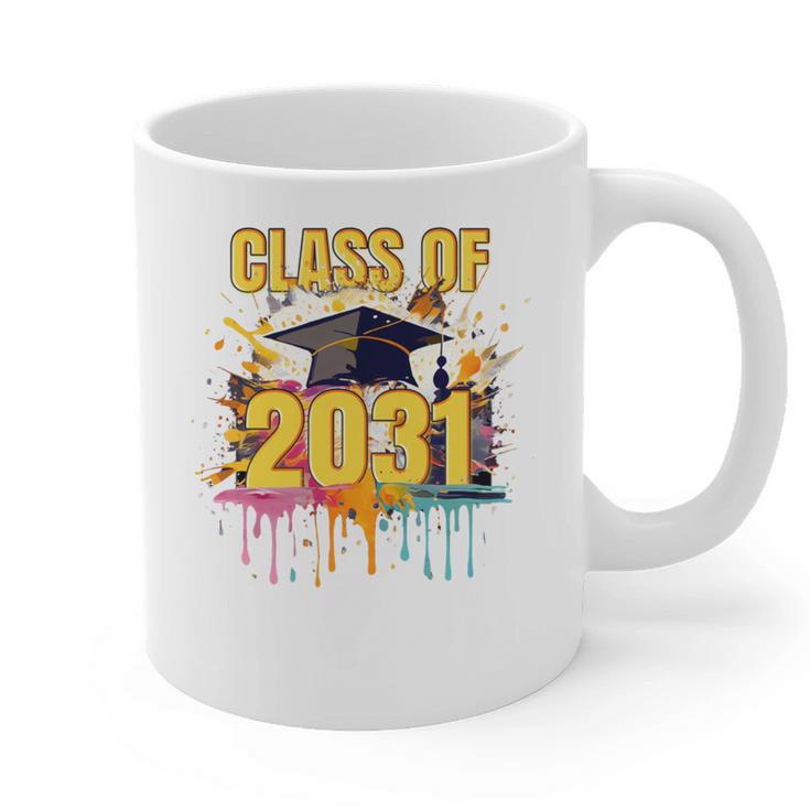 Senior 31 Class Of 2031 Back To School Graduation 2031 Graphic Print Coffee Mug
