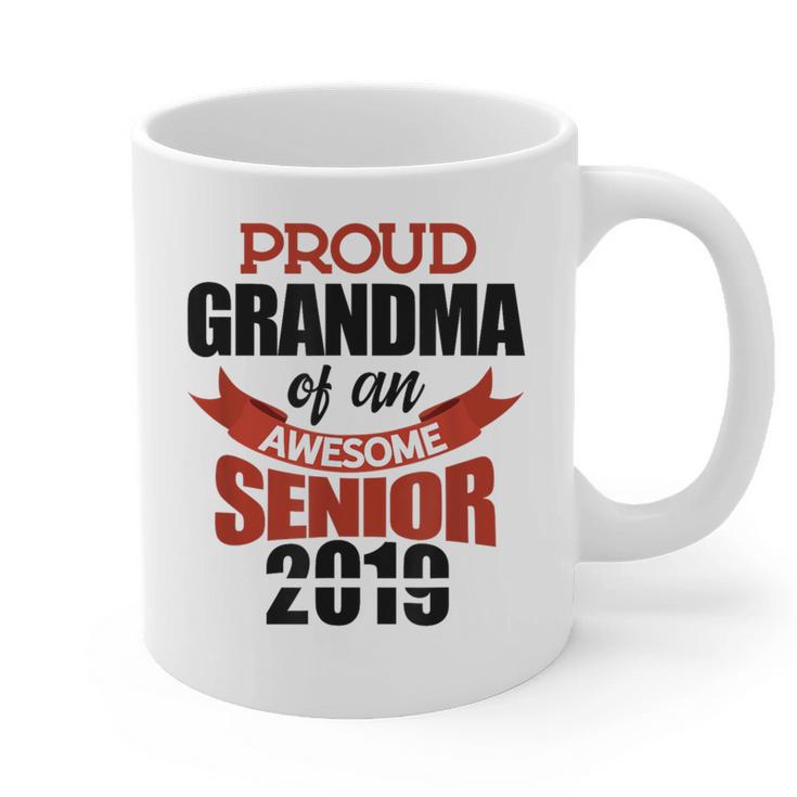 Senior Class Of 2019 Tshirt Graduation Awesome Grandma Graphic Print Coffee Mug
