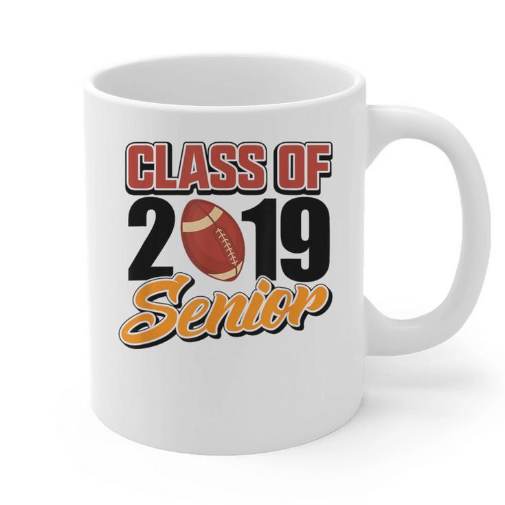 Senior Class Of 2019 Tshirt Graduation Students Football Graphic Print Coffee Mug