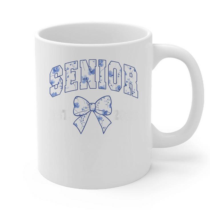 Senior Class Of 2026 Graduation Girly Floral Coquette Bow Graphic Print Coffee Mug