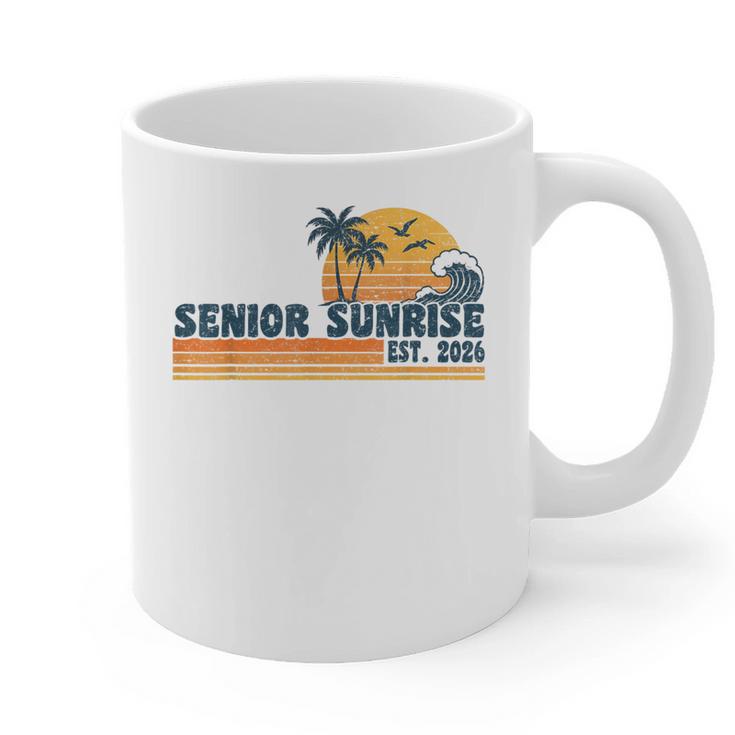 Senior Sunrise 2026 Graduation Cool Retro High School Graphic Print Coffee Mug