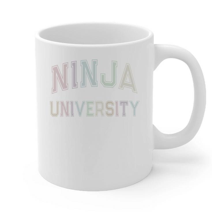 Silly Graduate NINJA UNIVERSITY Stay Away From Me Introvert Graphic Print Coffee Mug