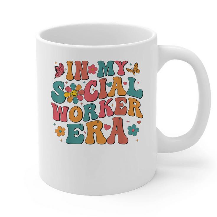 In My Social Worker Era Cute Social Worker Graduation MSW Graphic Print Coffee Mug