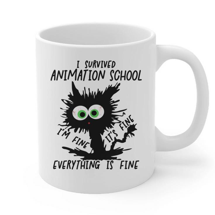 I Survived Animation School Graduation 2026 Graphic Print Coffee Mug