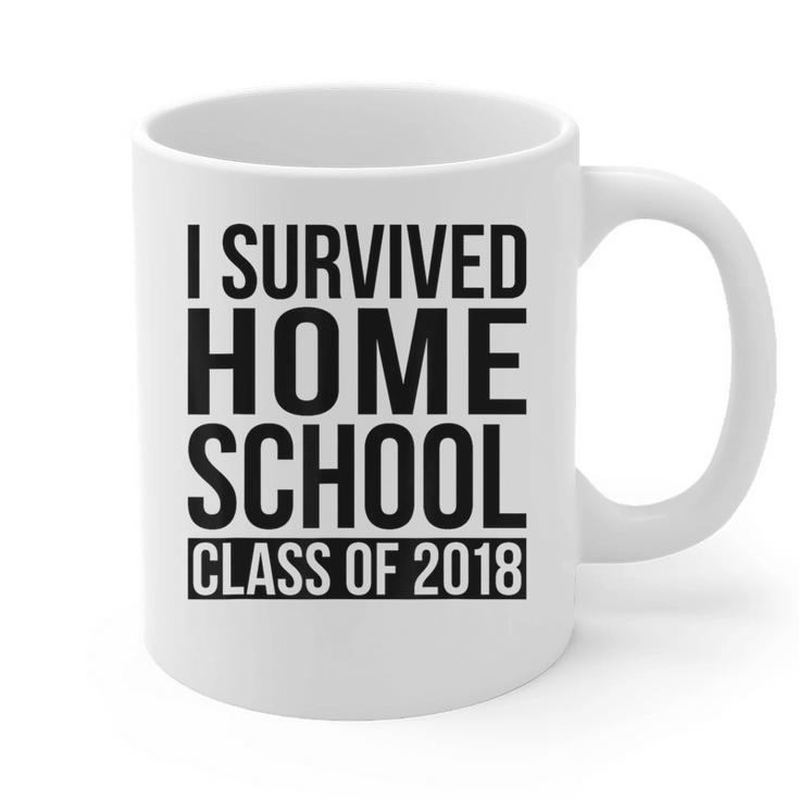 I Survived Home School Class Of 2018 Graduation Graphic Print Coffee Mug