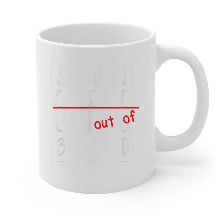 Third Grade Graduation Shirt Straight Outta 3rd Grade Graphic Print Coffee Mug